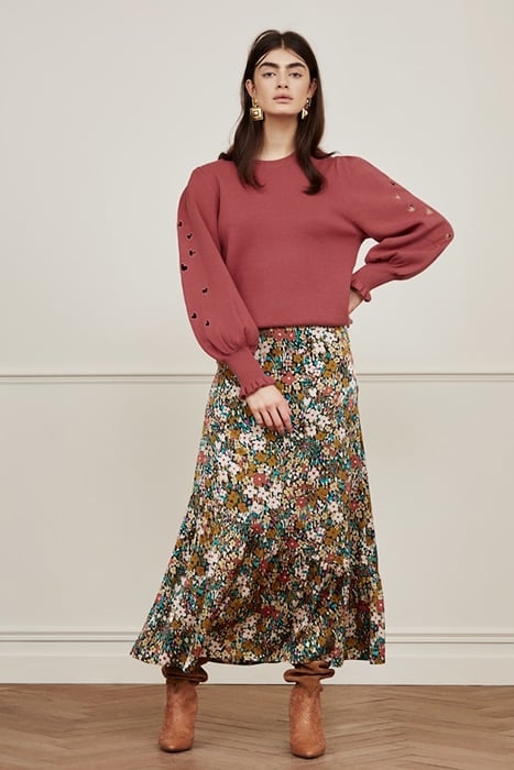 CLEO SKIRT BLACK/RA RA RASPBERR 1