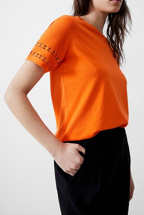 CROCHET TRIM TEE MANDARIN 4