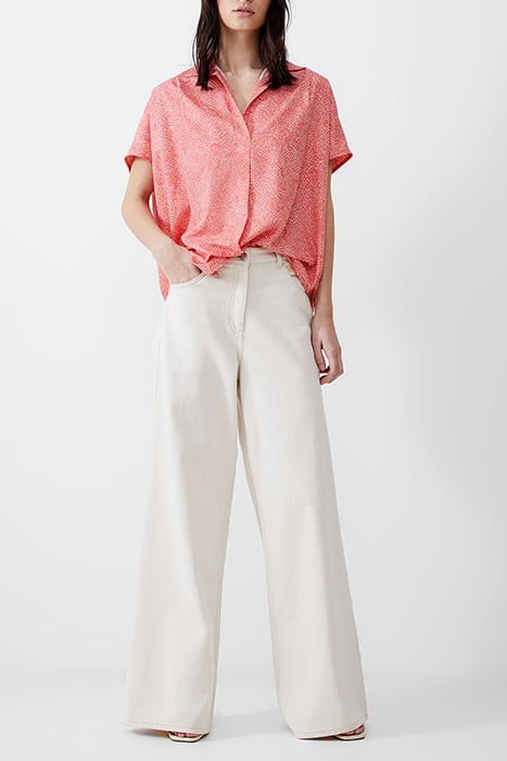 BERNICE CREPE LIGHT POPOVER MANDARIN/SEAPINK/IVR 2