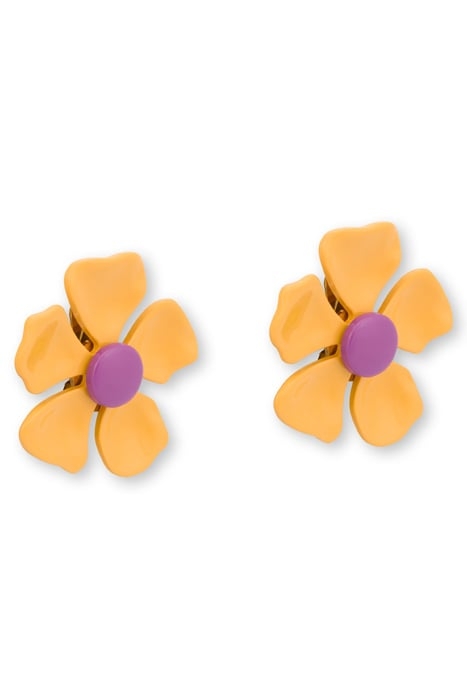60'S FLOWER EARRINGS YELLOW 4