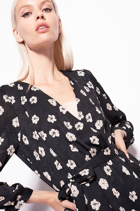 ACCIDIOSO DRESS BLACK/ECRU 7