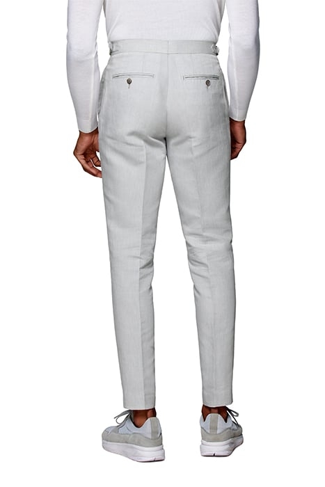 LIGHT GREY PLEATED BRENTWOOD TROUSERS LIGHT GREY 2