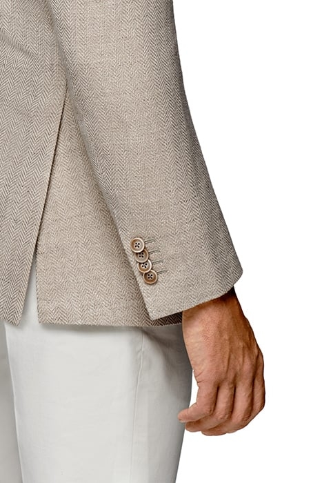 JACKET-L.BROWN-HERRINGBONE LIGHT BROWN 8