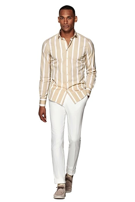 BOLD STRIPE BLOND CAMEL LIGHT BROWN 5