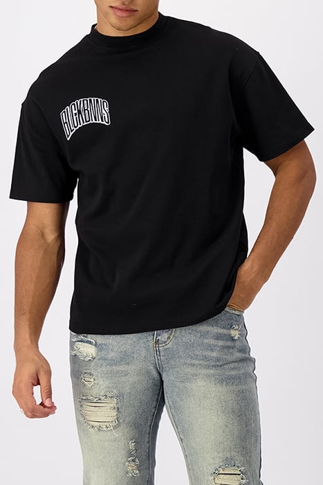 EMBROIDERED ARCH TEE BLACK 1