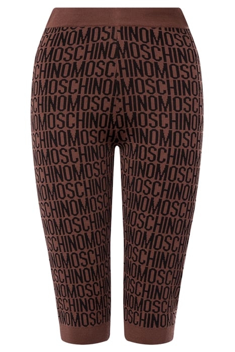 ALLOVER LOGO WOOL LEGGINGS BROWN 3