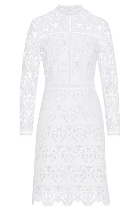 MONA MINI LENGTH LACE DRESS SNOW WHITE 3