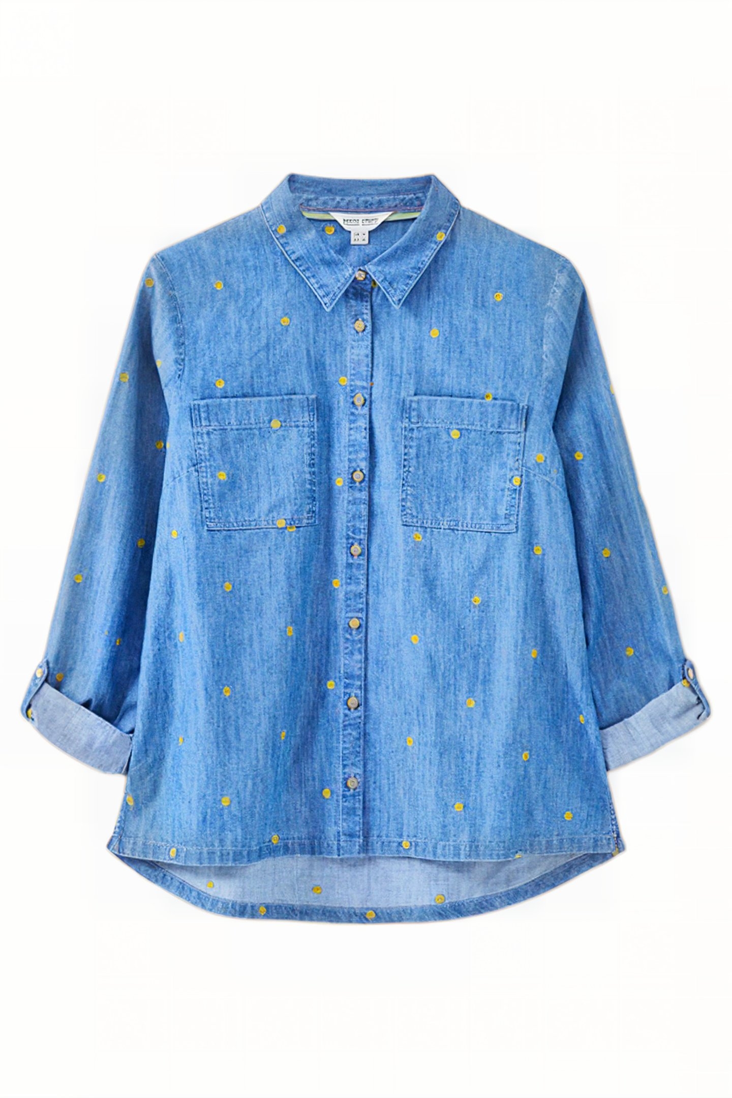 SOPHIE EMBROIDERED SHIRT DENIM 1