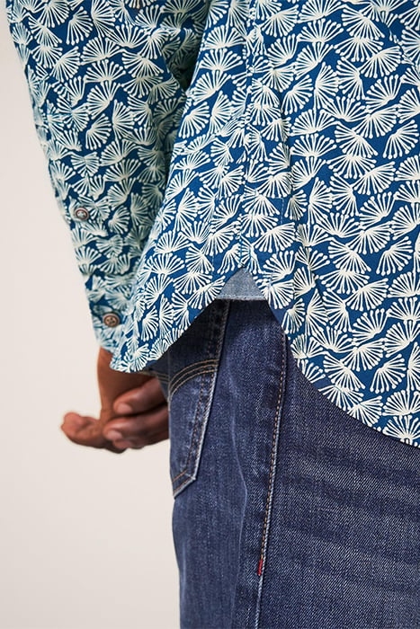 DANDELION PRINTED SHIRT MID TEAL 5