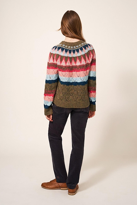 YOKE PATTERN JUMPER PINK 2