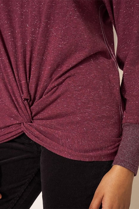 FRANKIE SPARKLE TOP DARK PLUM 5