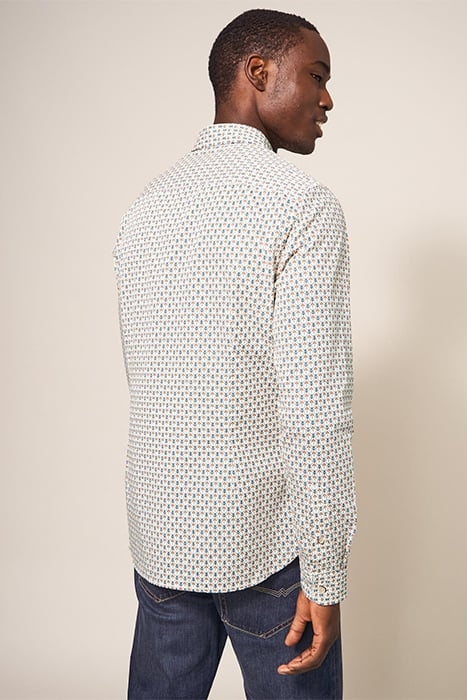 SCANDI GEO PRINTED SHIRT NATURAL 2