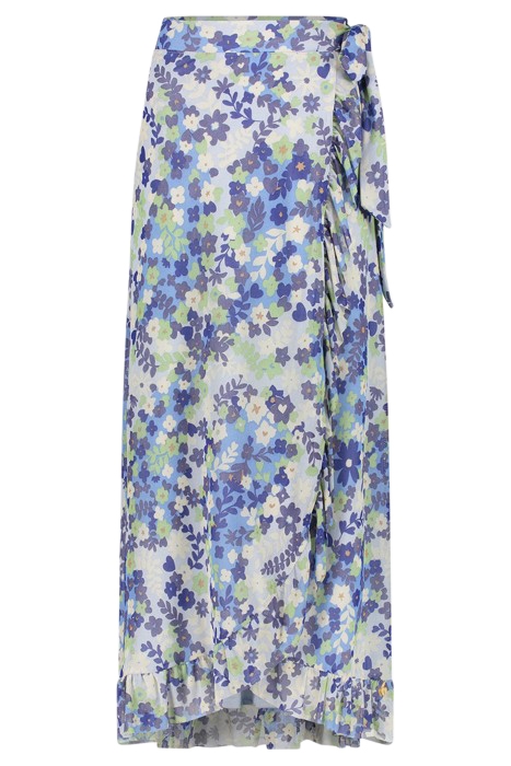 BOBO FRILL SKIRT RIAD BLUE/HOLY GUACA 3