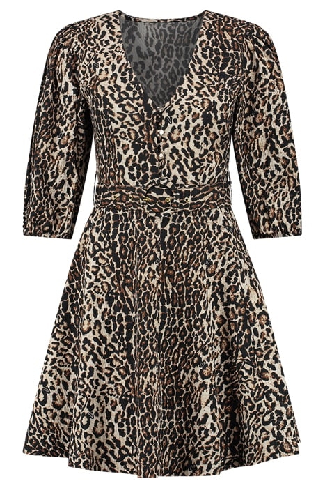 RACHEL STRUCTURE DRESS DUST/BLACK 1