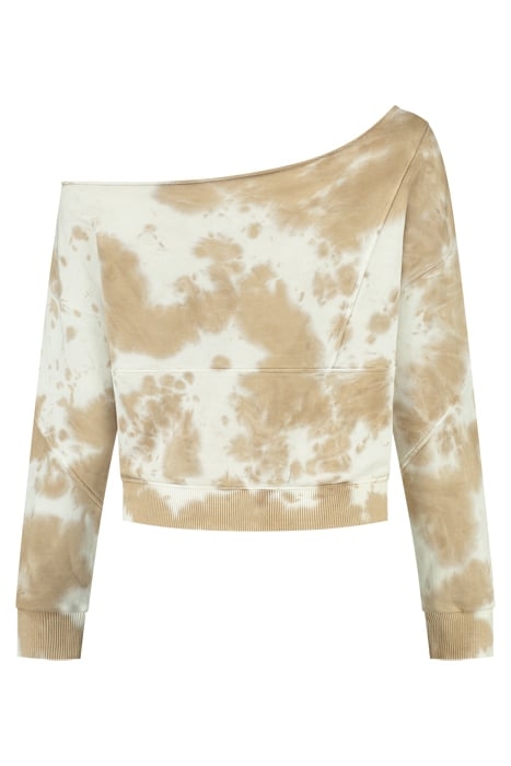 RIVER DYE SWEATER DUST/STAR WHITE 2