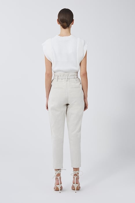 YILA STRAIGHT PANT IN ECRU 2