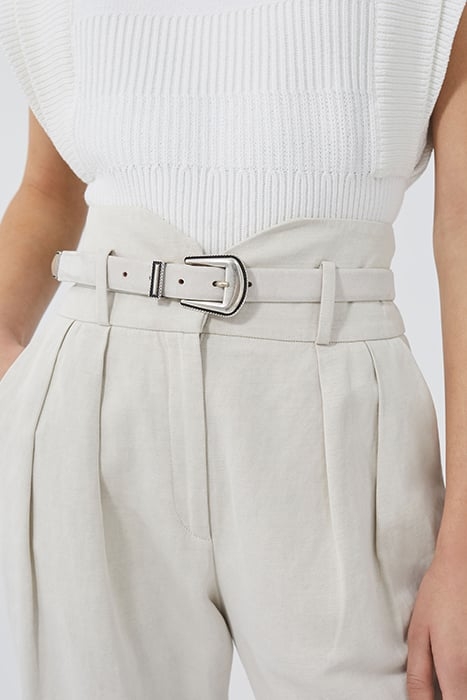 YILA STRAIGHT PANT IN ECRU 4