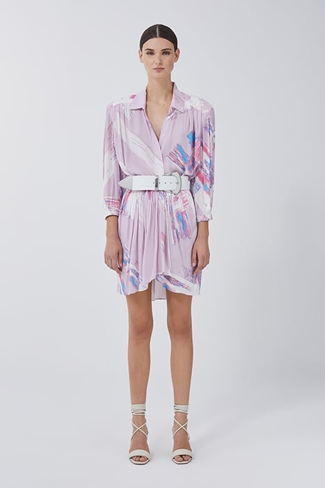 ASHBUR MINI SKIRT IN MULTICO LIGHT IVORY PINK 3