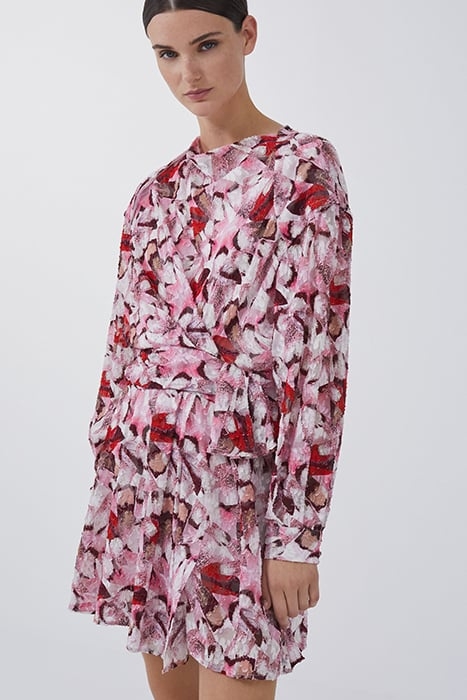 CEDARI DRESS IN MIXED PINK 1