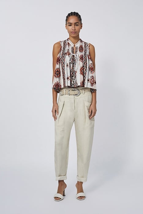 TAVA TANK TOP IN MULTICO ORANGE 2