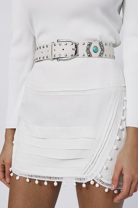 PEELA MINI SKIRT IN ECRU 1