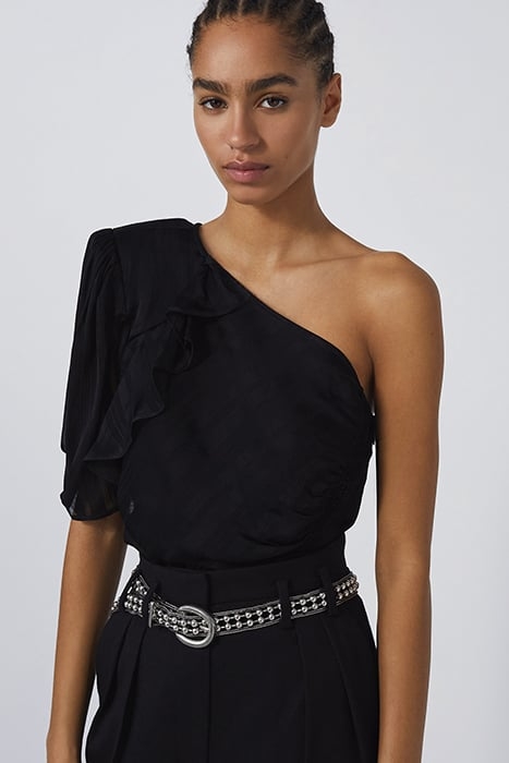 POLK BLOUSE IN BLACK 1