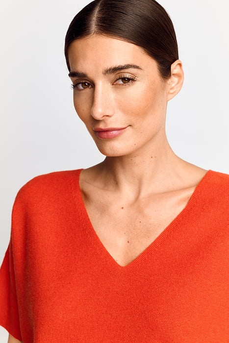 FINEGAUGE SEAMLESS PULLOVER GRS CHERRY TOMATO 4