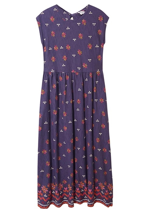 ADDISON COTTON MINI DRESS PURPLE 2