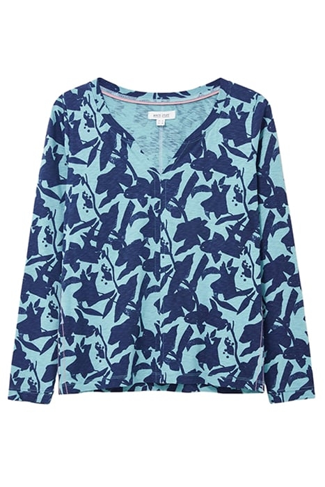 NELLY TEE TEAL PRINTED 2