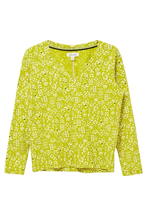 NELLY TEE CHARTREUSE PRINTED 1