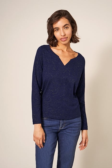 NELLY SPARKLE TEE DARK NAVY 1