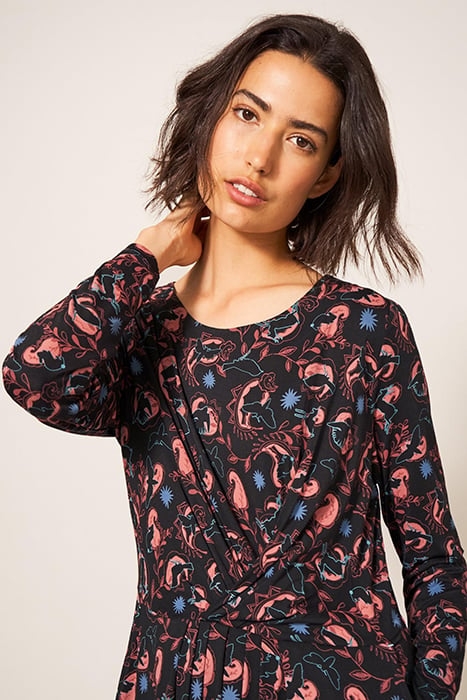 BILLIE ECO VERO JERSEY DRE BLACK PRINTED 4