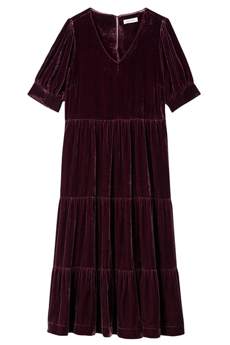 AYRA VELVET DRE DARK PLUM 2