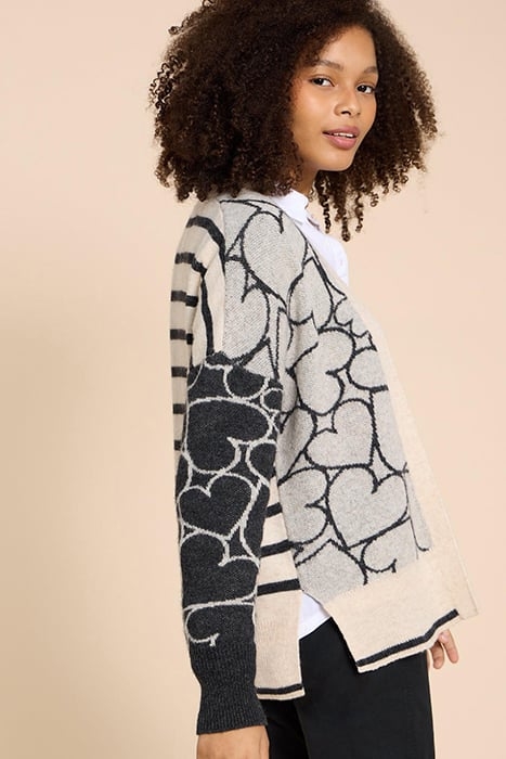 HARRIET HEART CARDIGAN NATURAL 4