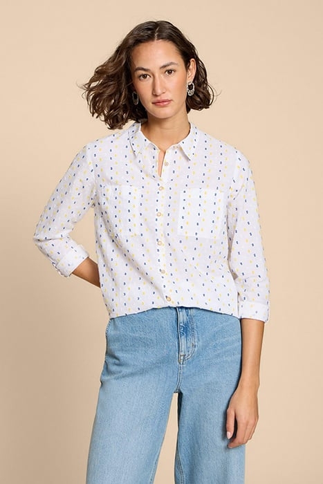 SOPHIE COTTON SHIRT IVORY 1