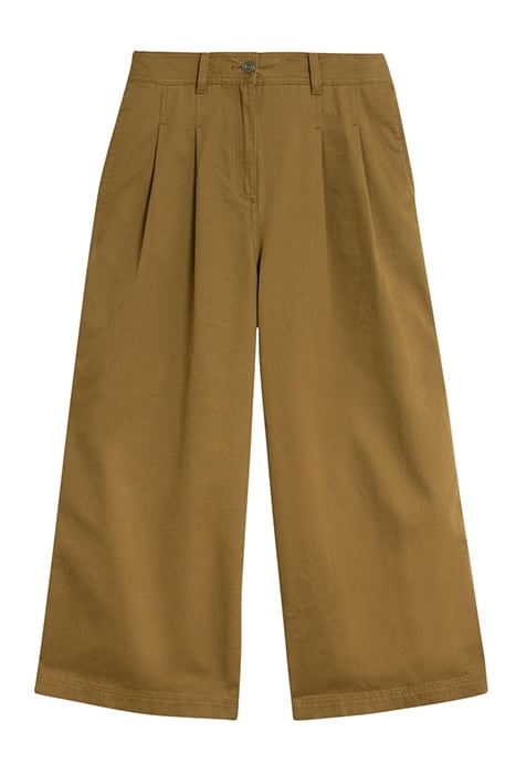 SAMIRA WIDE LEG CROP TROUSER KHAKI GREEN 3