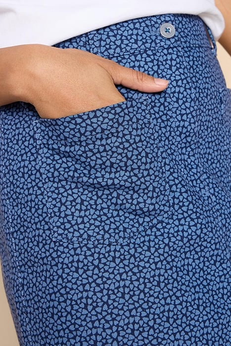 MELODY TWILL SKIRT BLUE PRINTED 4