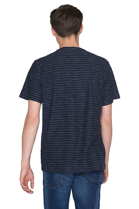 EMILSI REVERSED STRIPE TEE DEEP MARINE 2
