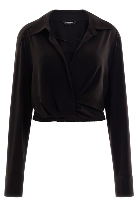 CARA BLOUSON TOP JET BLOUSE BLACK 4