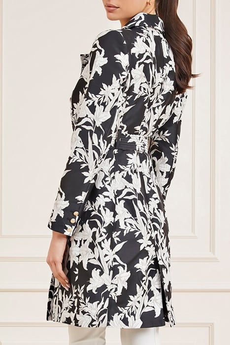 SUNBURST TRENCH BLACK PRINT 8