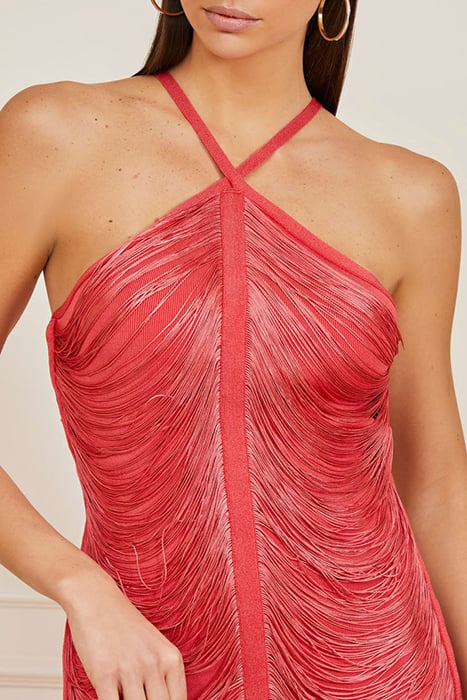 ANALISE BANDAGE DRESS VIVACIOUS CORAL 8