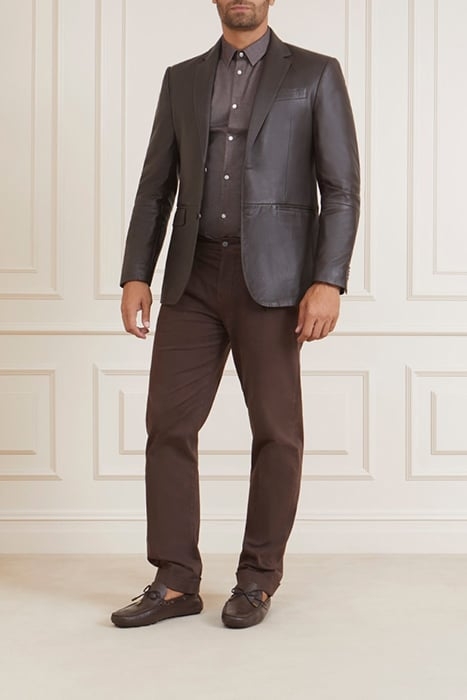 STEVE NOTCH BLAZER REG FIT CHOCOLATE BROWNIE 5