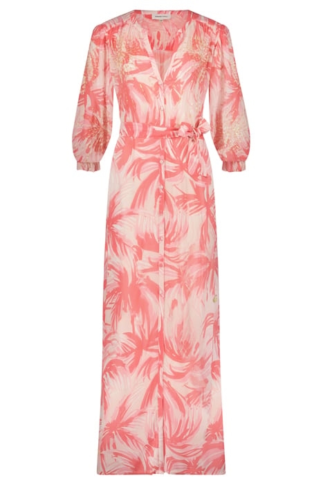 SARDINIA DRESS PINK GRAPEFRUIT/CHAR 3