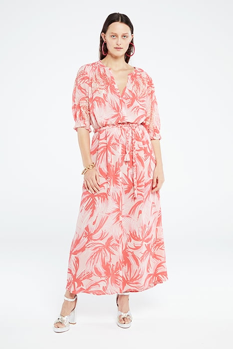 SARDINIA DRESS PINK GRAPEFRUIT/CHAR 4