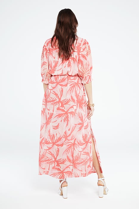 SARDINIA DRESS PINK GRAPEFRUIT/CHAR 2