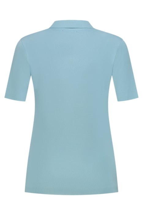 JOLIE POLO TOP LIGHT BLUE 2