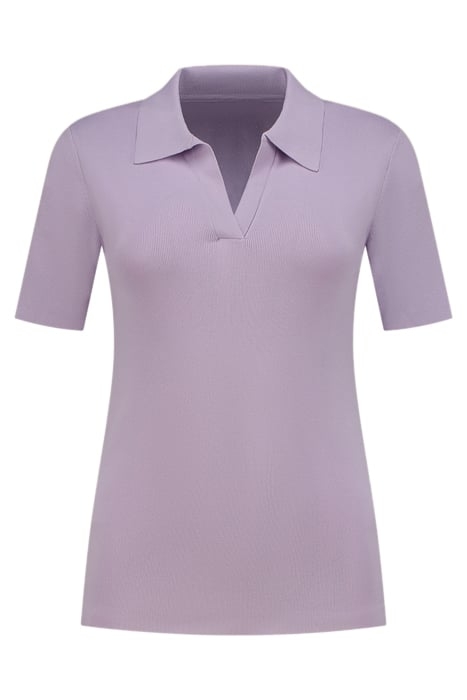 JOLIE POLO TOP LILAC 1