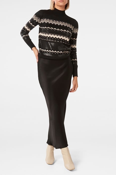 STEPH EMBELLISHED FAIR ISLE JUMPER BLACK 3