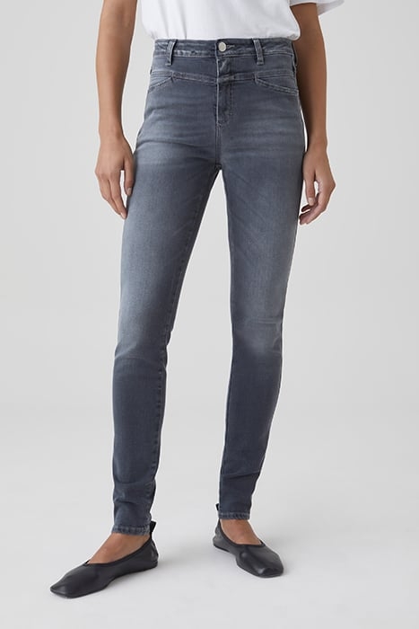SKINNY PUSHER LONG JEANS MID GREY 1