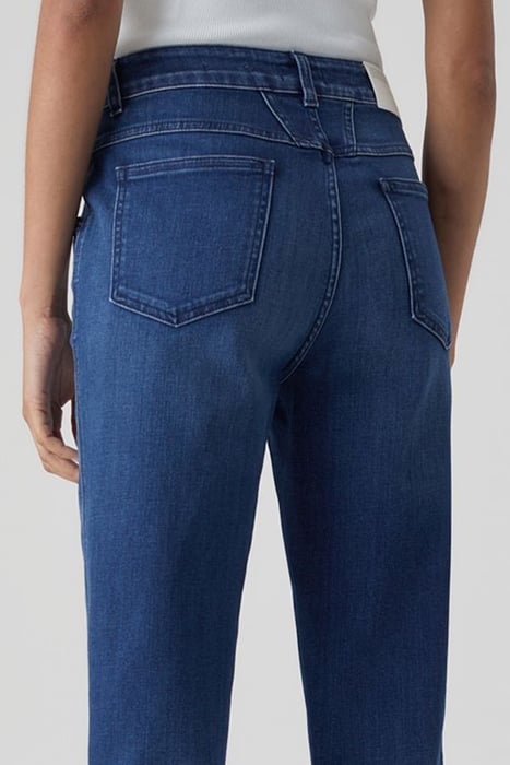 SKINNY PUSHER LONG JEANS DARK BLUE 4